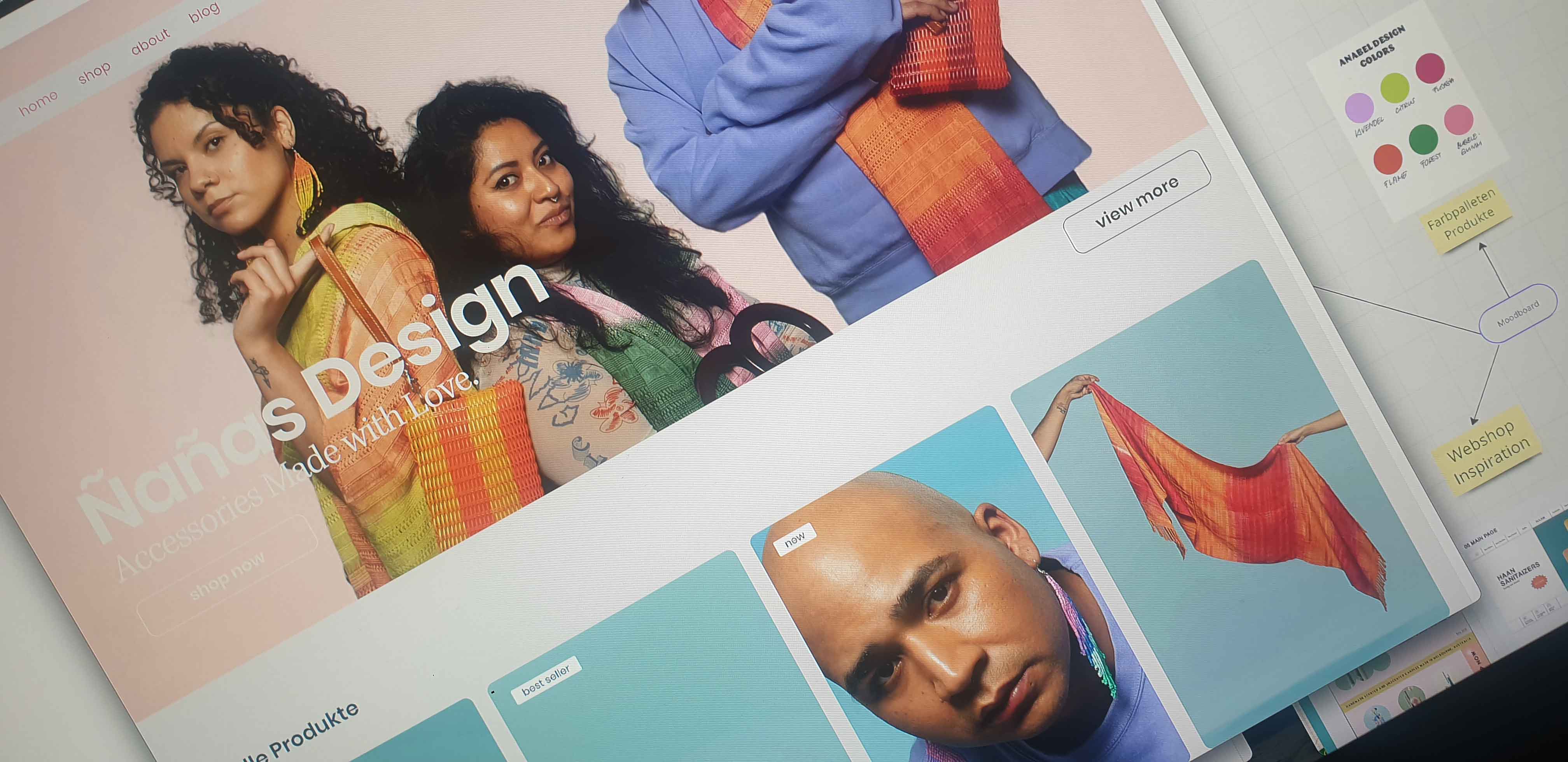 Digitale Markenidentität für fair produzierte Accessoires, gestaltet von Cyril Keller